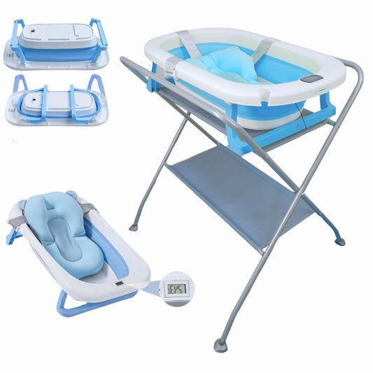 Bañera Con Soporte Y Cojin De Baño