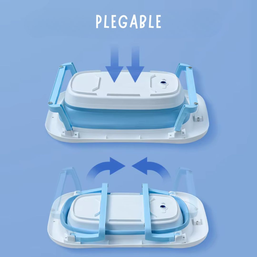 Bañera Con Soporte Y Cojin De Baño