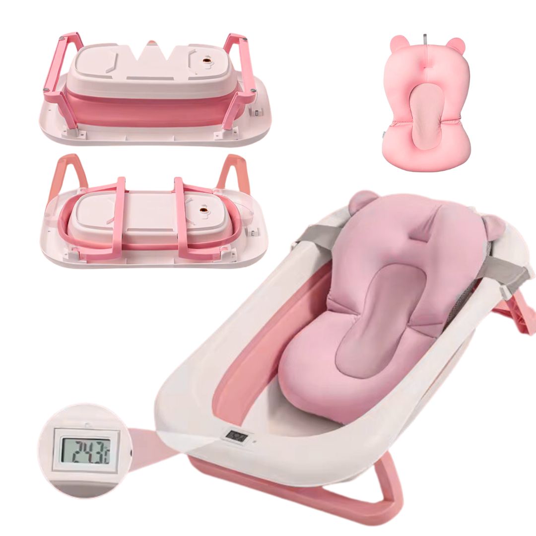 Bañera Con Soporte Y Cojin De Baño